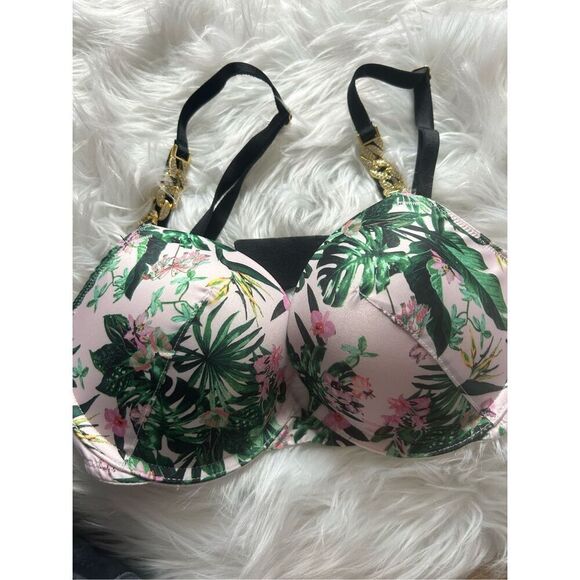 Victoria’s Secret push-up bra, flowery design size 32C very sexy - Picture 1 of 3